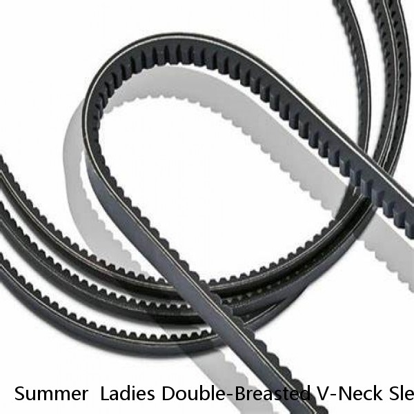 Summer  Ladies Double-Breasted V-Neck Sleeveless Suit Skirt  - Best UK DEALS