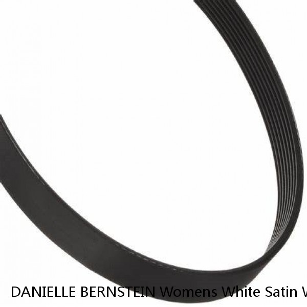 DANIELLE BERNSTEIN Womens White Satin Wear To Work Blazer Jacket XS